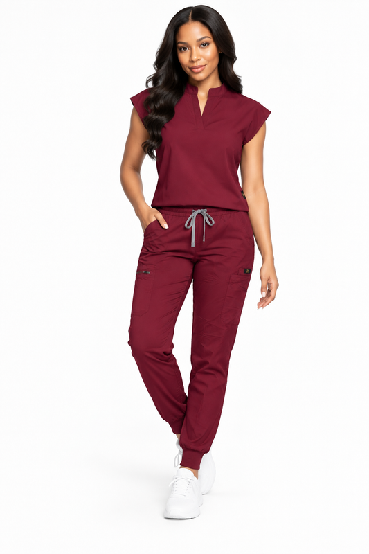 Women's Cap Sleeve Scrub Set