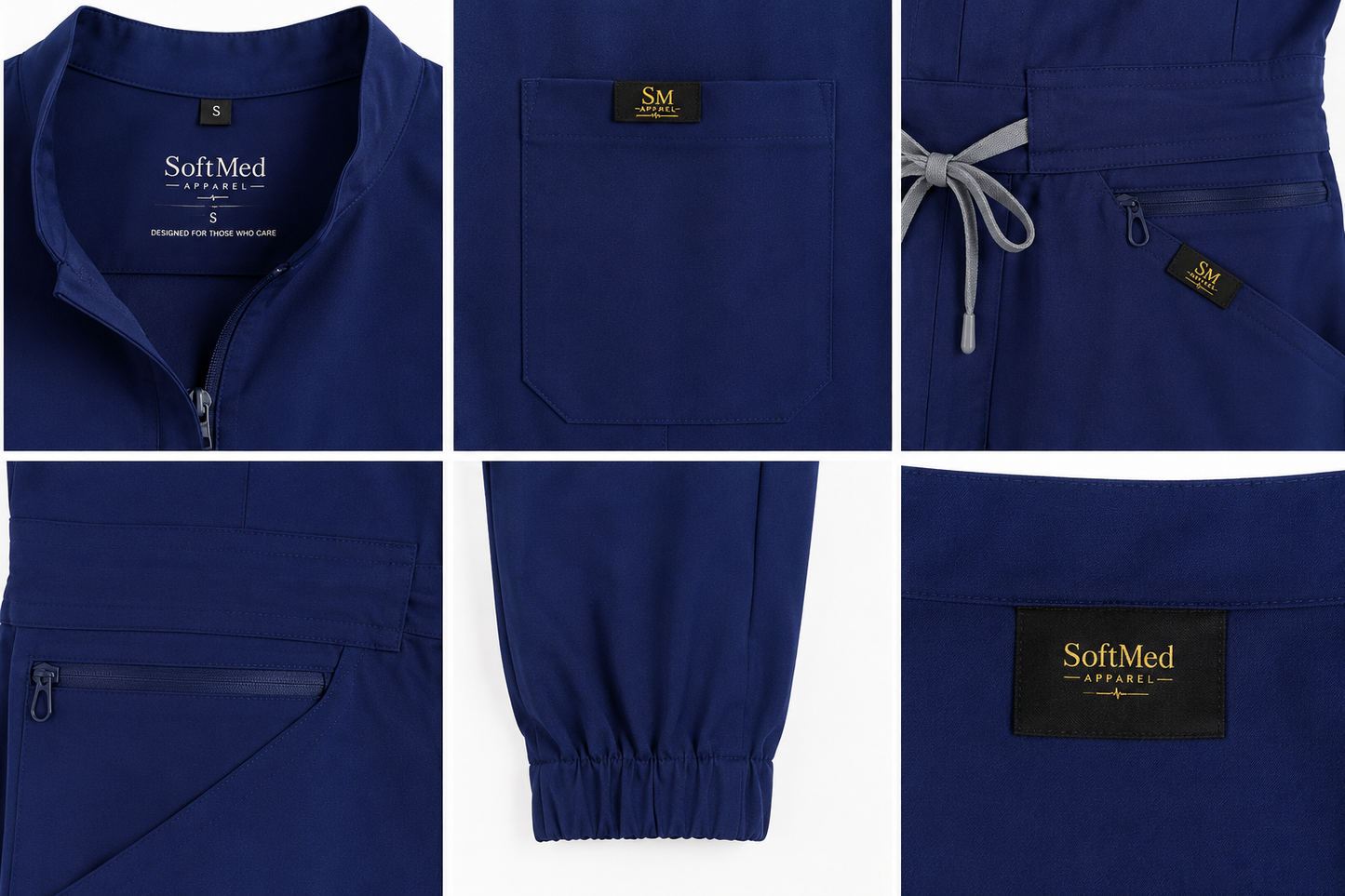 Women's Scrub Jumpsuit – Cap Sleeve Jogger One-Piece