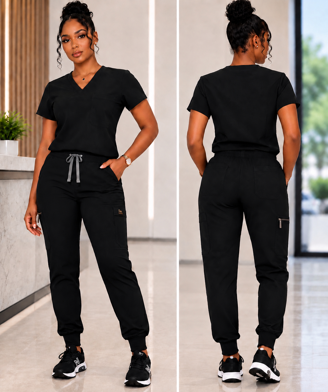Women's Essential Scrub Set – Jogger Style