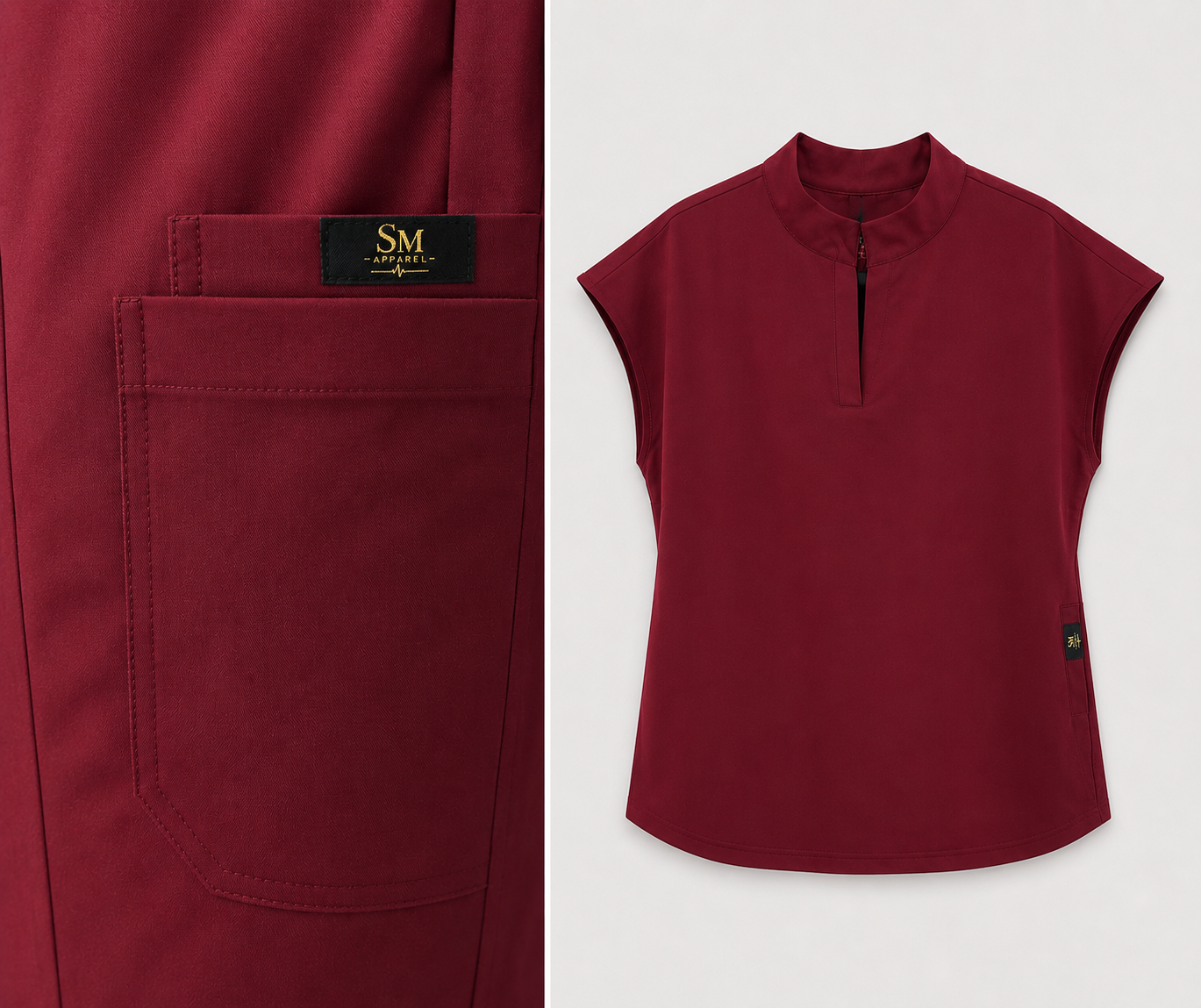 Women's Cap Sleeve Scrub Set