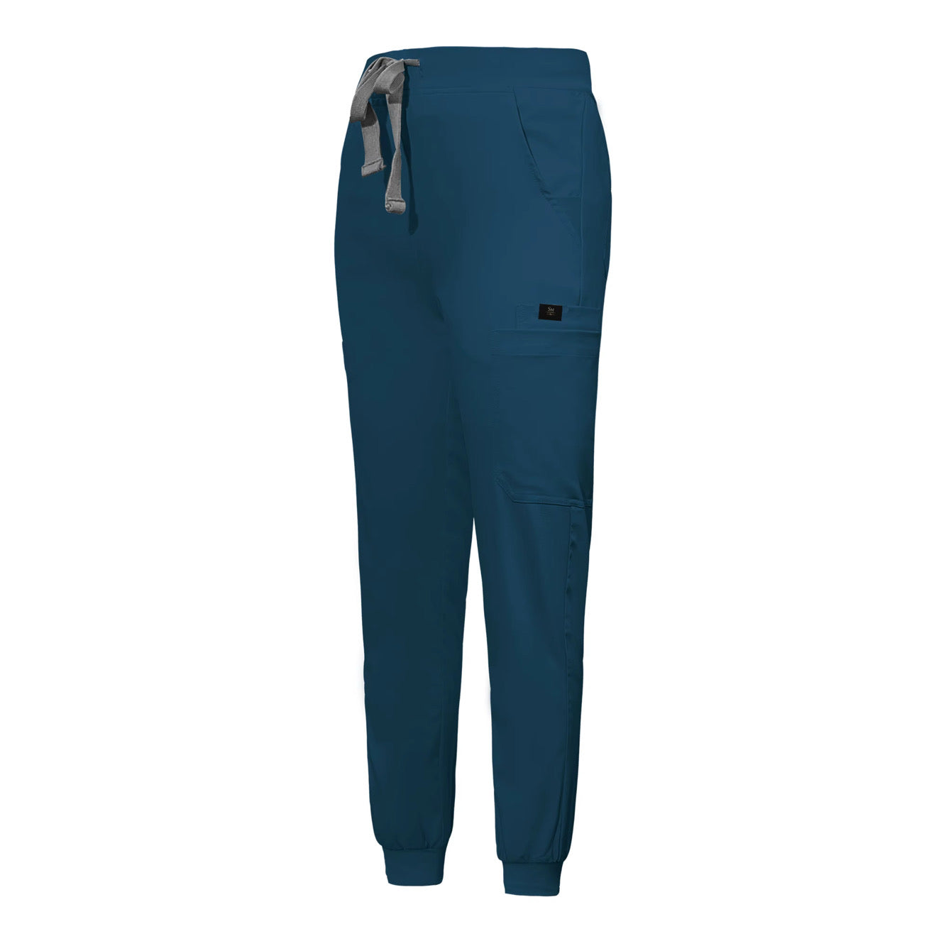 SoftMed black unisex scrub set – top and jogger pants